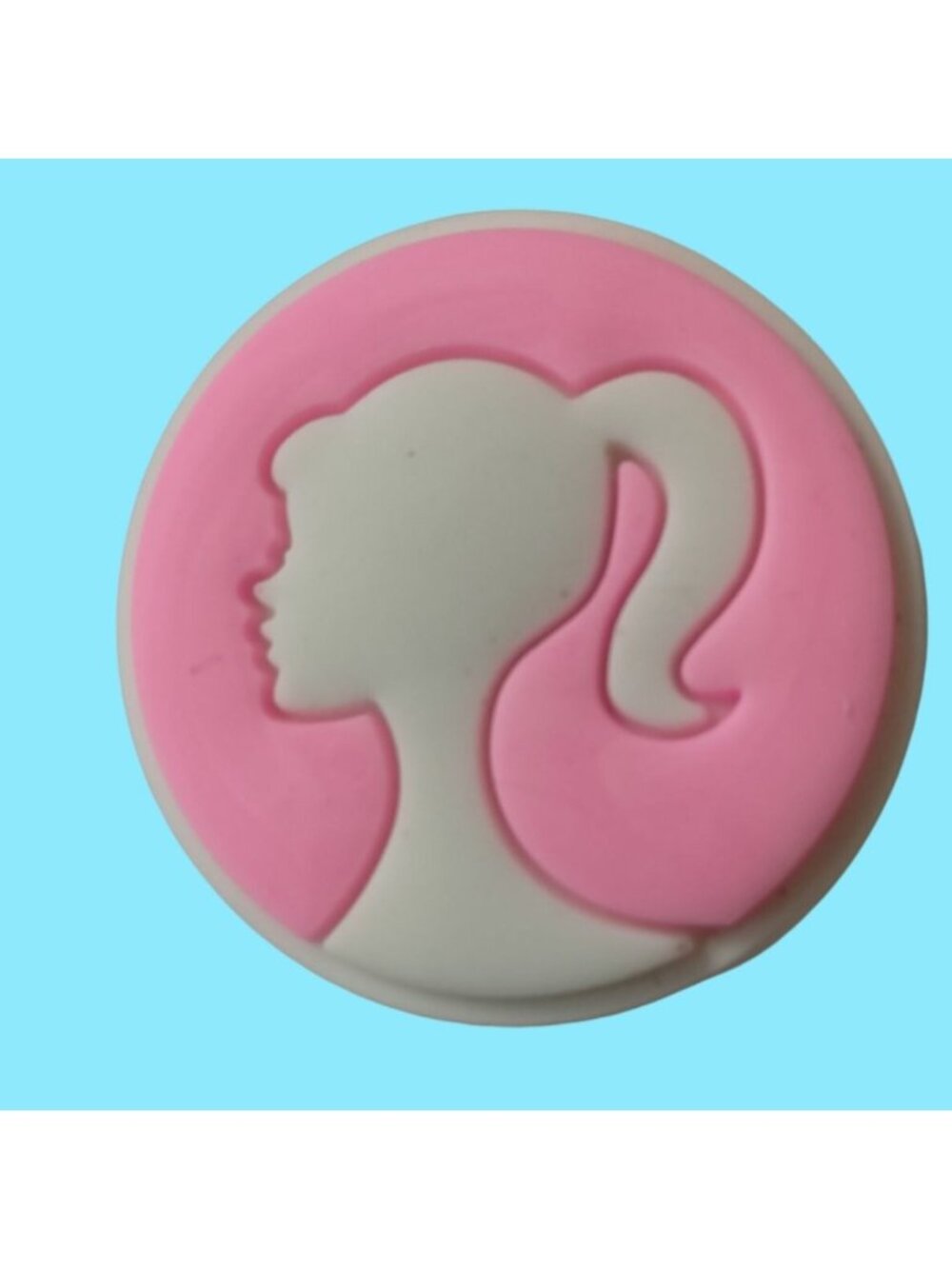 Barbie silhouette Shoe Charm